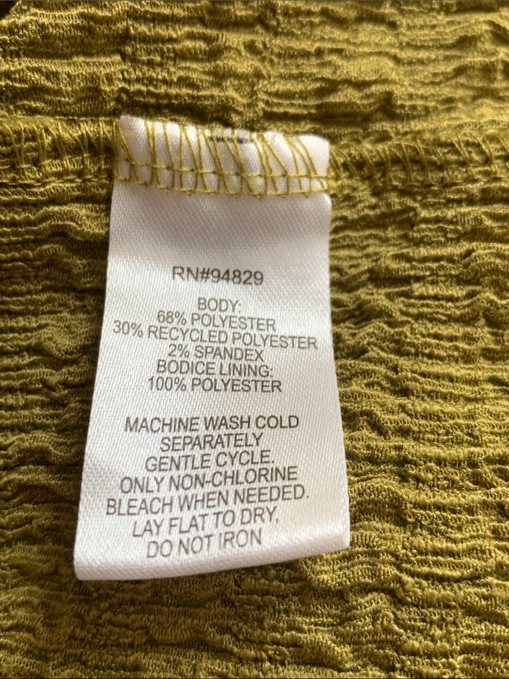 Derek Heart Y2K Moss Green Textured Baby Doll Retro Maxi Dress Size M - Picture 10 of 11